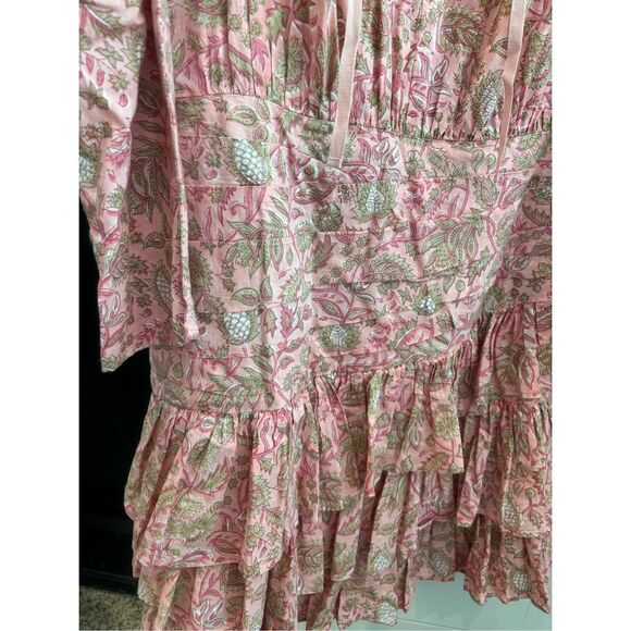 NWOT Anna Cate Isabella Dress Block Print Pink Floral Large , $298 - Picture 6 of 9